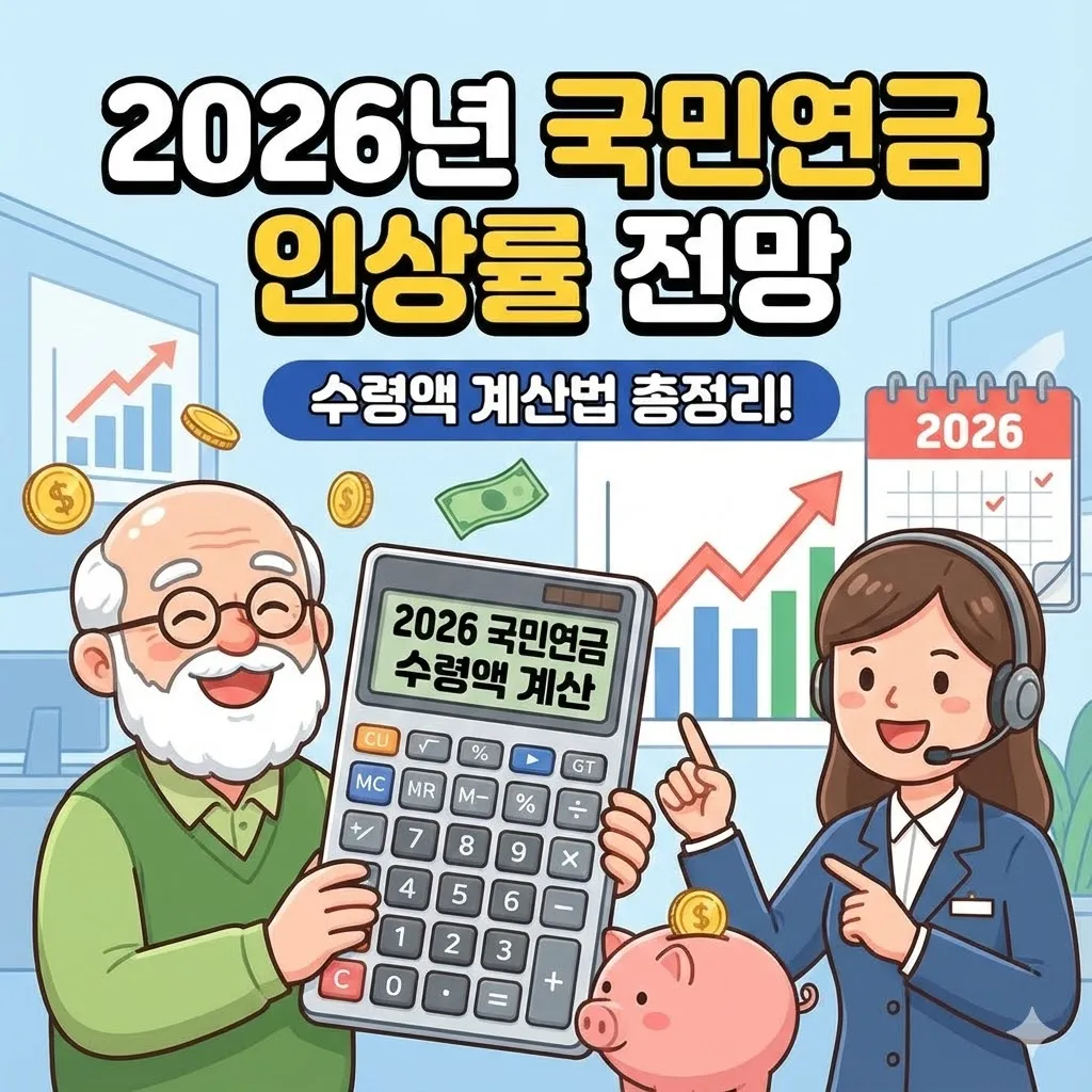 2026년 국민연금 인상률 전망 및 수령액 계산법 총정리