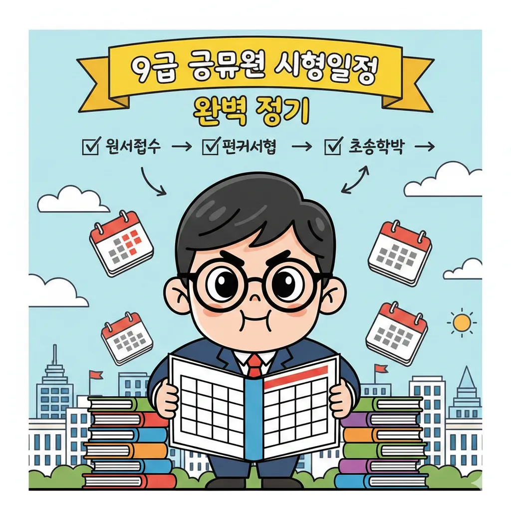 9급 공무원 시험일정 완벽 정리, 국가직 4월 4일·지방직 6월 20일 확정