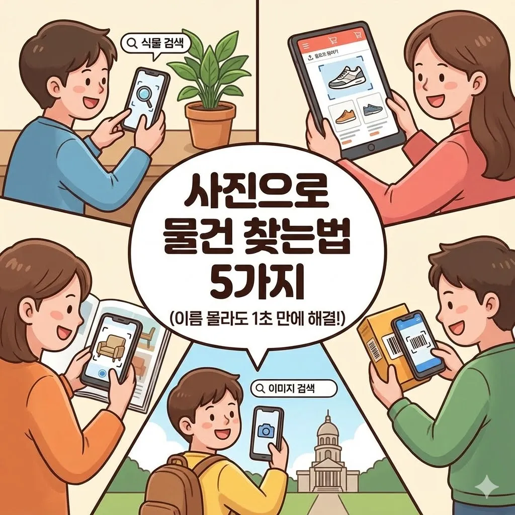 사진으로 물건 찾는법 5가지 (이름 몰라도 1초 만에 해결!)