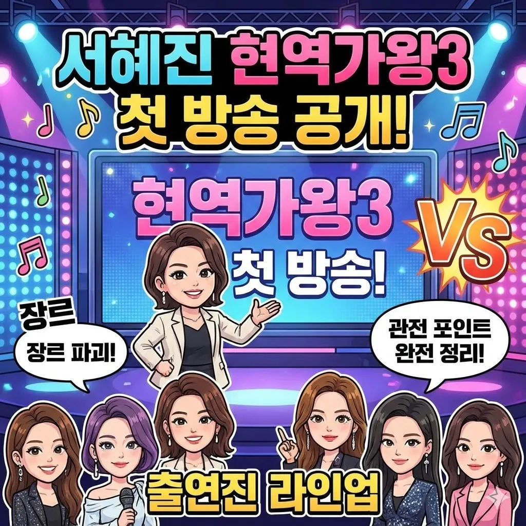 서혜진 현역가왕3 첫 방송 공개! 출연진 라인업부터 장르 파괴 관전 포인트까지 완벽 정리
