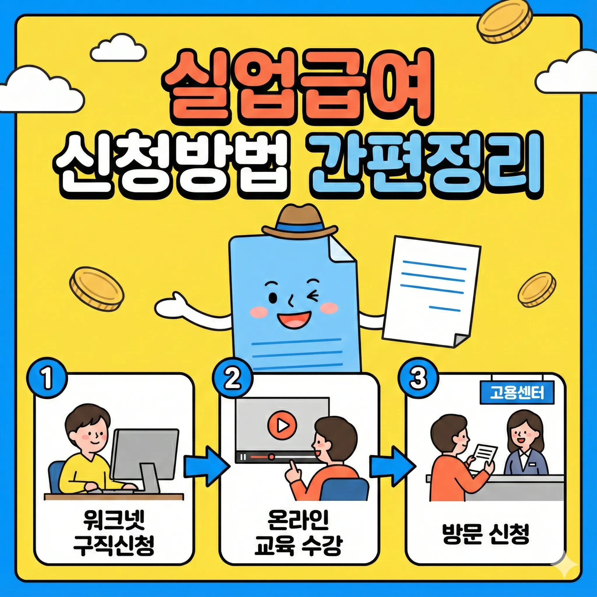 실업급여 신청방법 간편정리