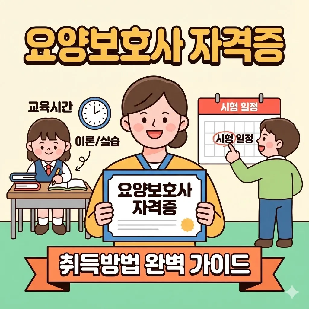 요양보호사 자격증 취득방법