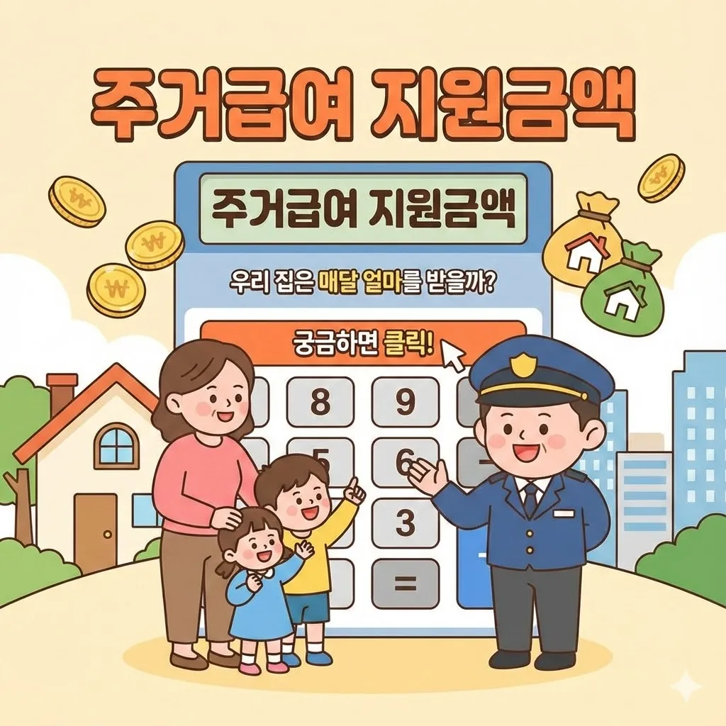 주거급여 지원금액, 우리 집은 매달 얼마를 받을까