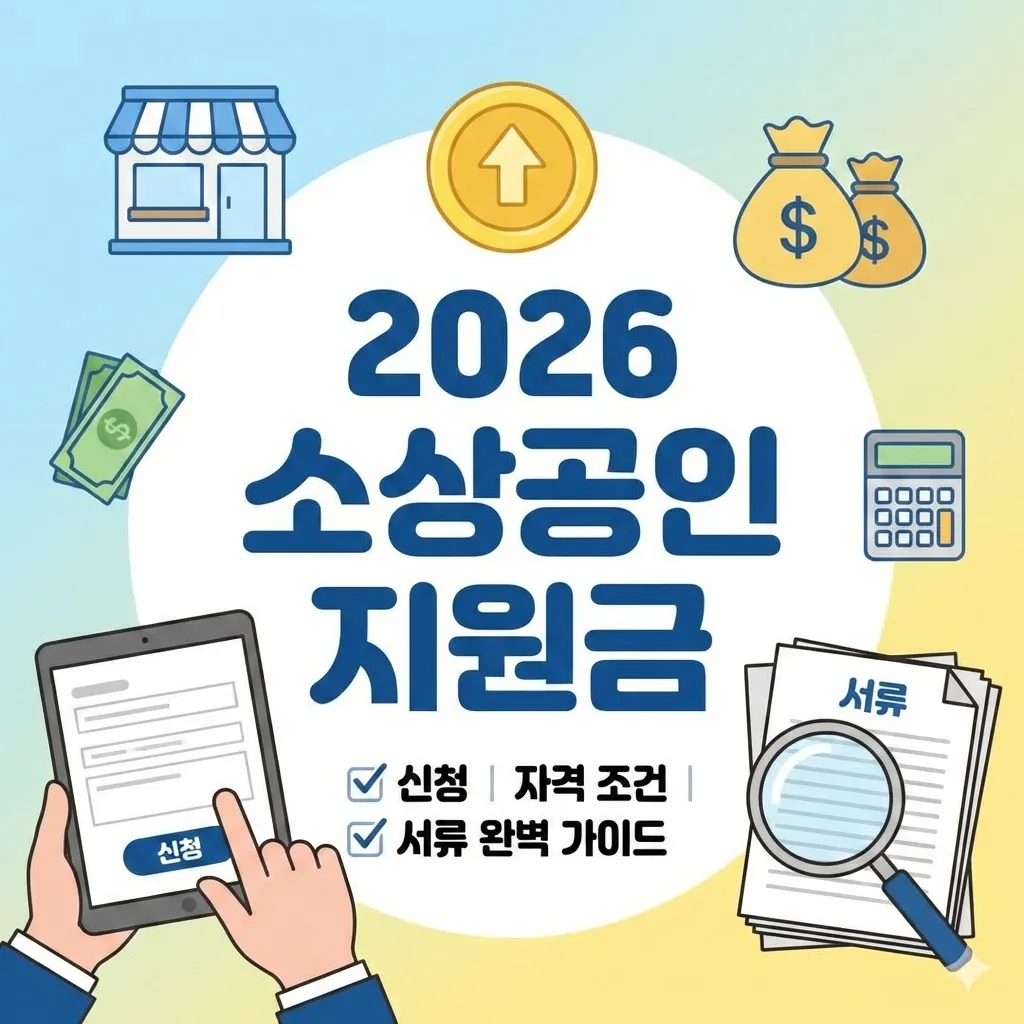 2026년 소상공인 지원금 신청, 자격 조건과 서류 완벽 가이드