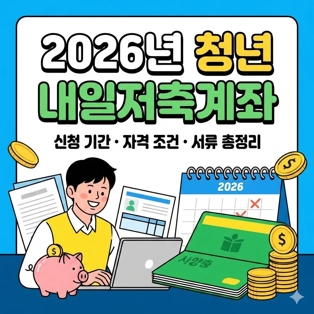 2026년 청년 내일저축계좌 신청 기간과 자격 조건 서류 총정리