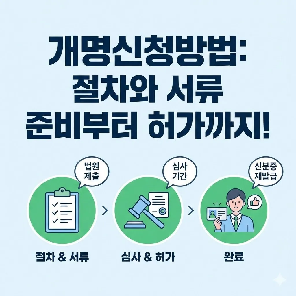 개명신청방법 절차와 서류 준비부터 허가까지!