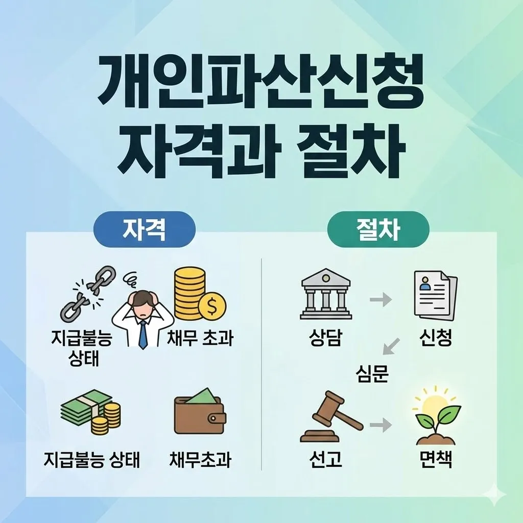 개인파산신청 자격과 절차