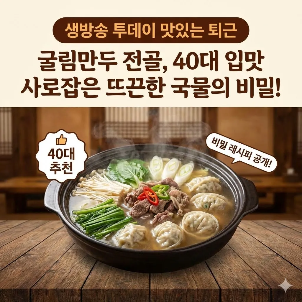 생방송 투데이 맛있는 퇴근 굴림만두 전골, 40대 입맛 사로잡은 뜨끈한 국물의 비밀