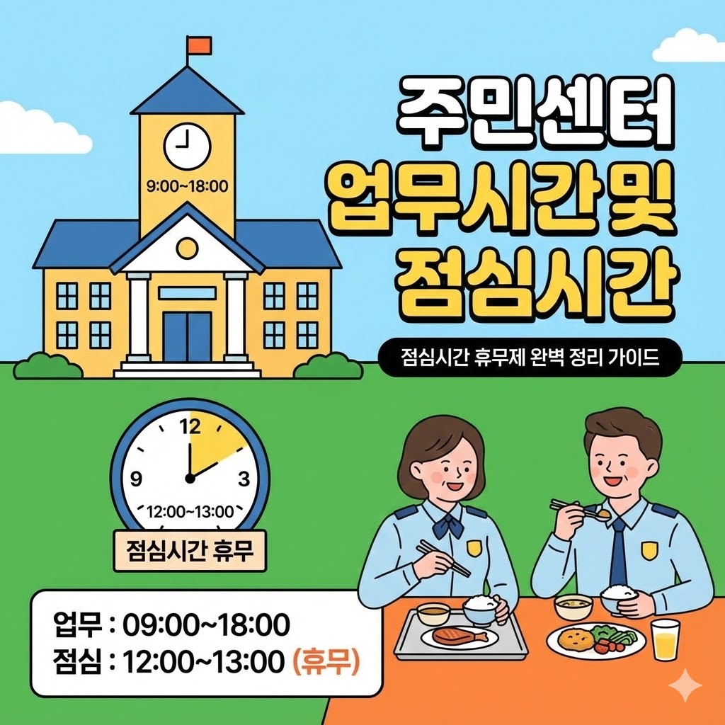 주민센터 업무시간