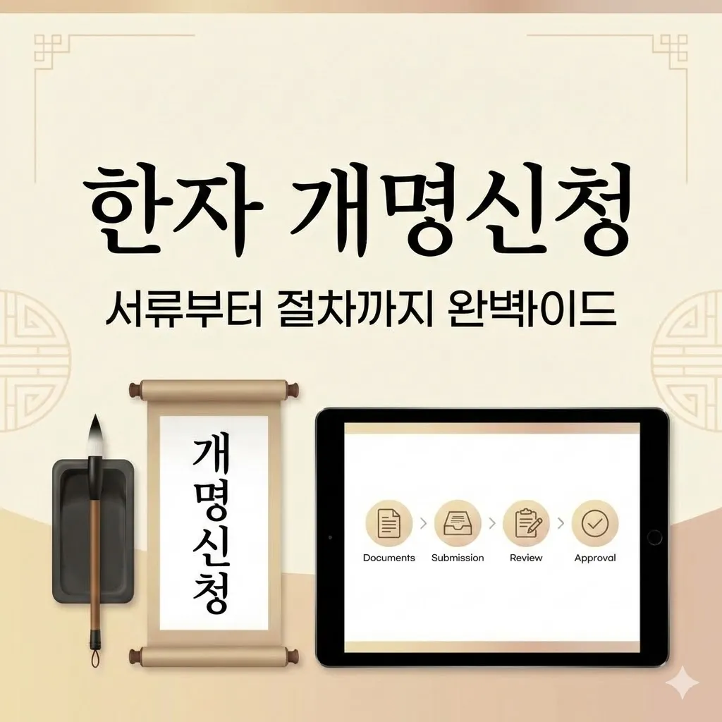 한자 개명신청 방법, 서류부터 절차까지 완벽 가이드