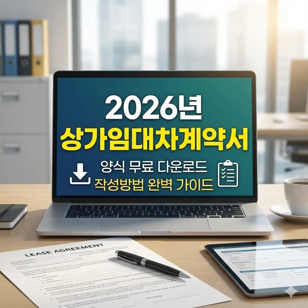 2026년 상가임대차계약서 양식 무료 다운로드 및 작성방법 완벽 가이드