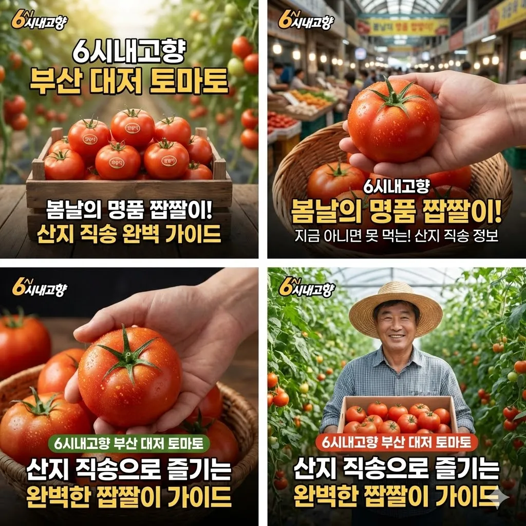 6시내고향 부산 대저 토마토 봄날의 명품 짭짤이! 산지 직송으로 즐기는 완벽한 가이드