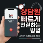 KT 고객센터 상담원 빠르게 연결하는 방법, 신속하게 해결하는 비결 총정리