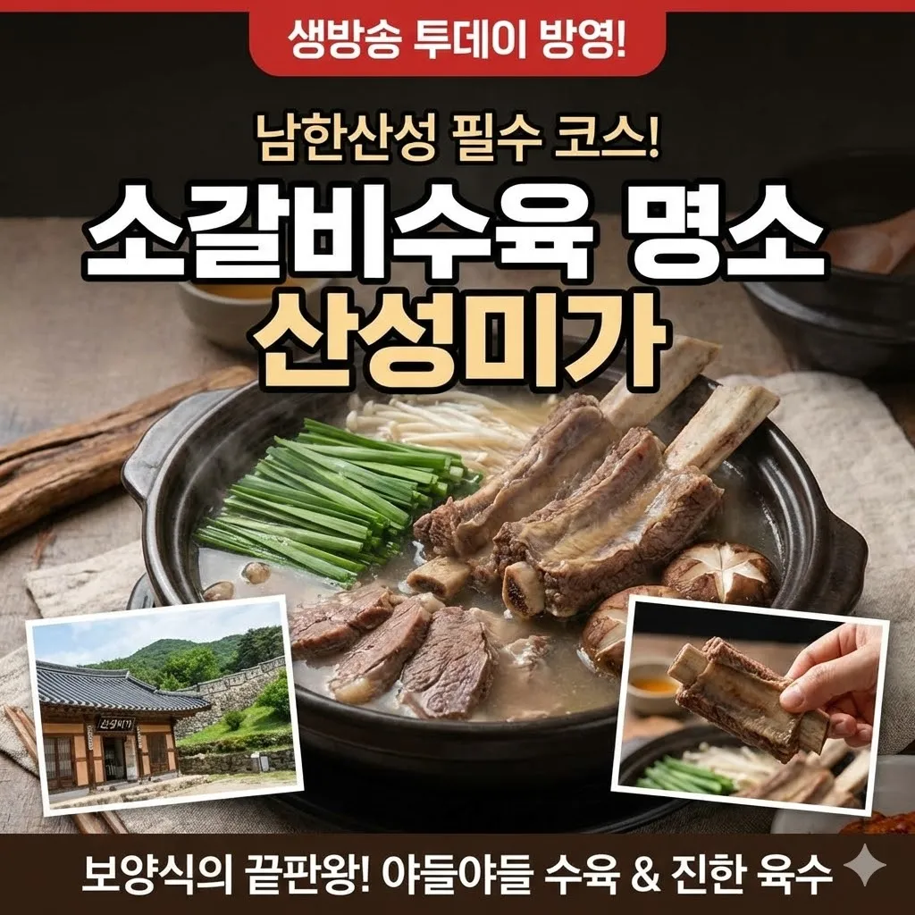 생방송 투데이 경기 광주 소갈비수육 명소 산성미가, 남한산성 나들이 필수 보양식 코스