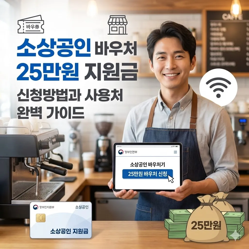 소상공인 바우처 25만원 지원금 신청방법과 사용처 완벽 가이드