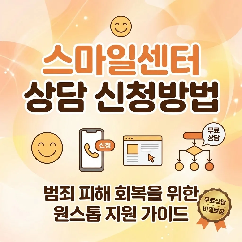 스마일센터 상담 신청방법, 범죄 피해 회복을 위한 원스톱 지원 가이드