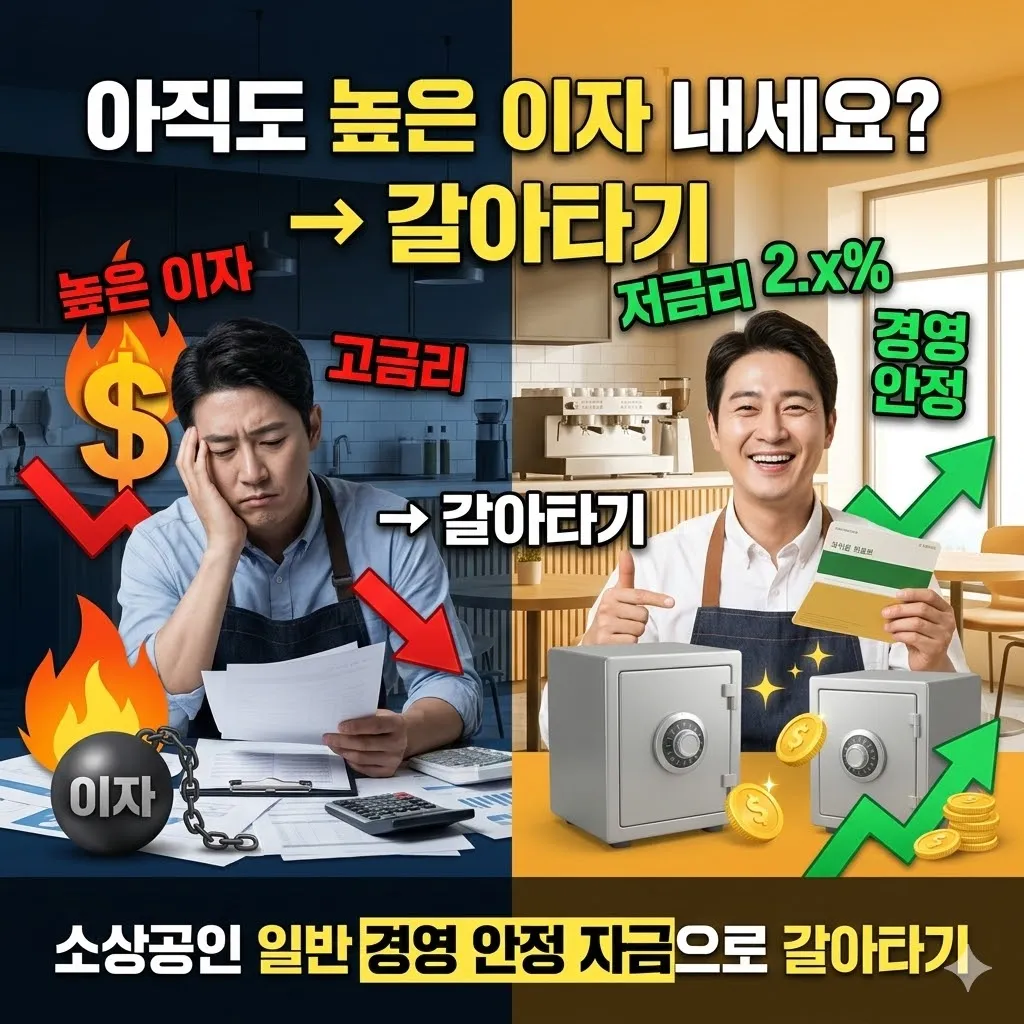아직도 높은 이자 내세요? 소상공인 일반 경영 안정 자금으로 갈아타기