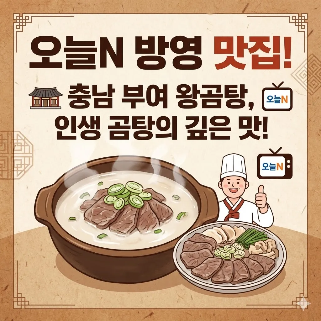 오늘N 방영 맛집 왕곰탕(곰탕, 양탕, 수육 등) 식당, 충남 부여에서 찾은 인생 곰탕의 깊은 맛