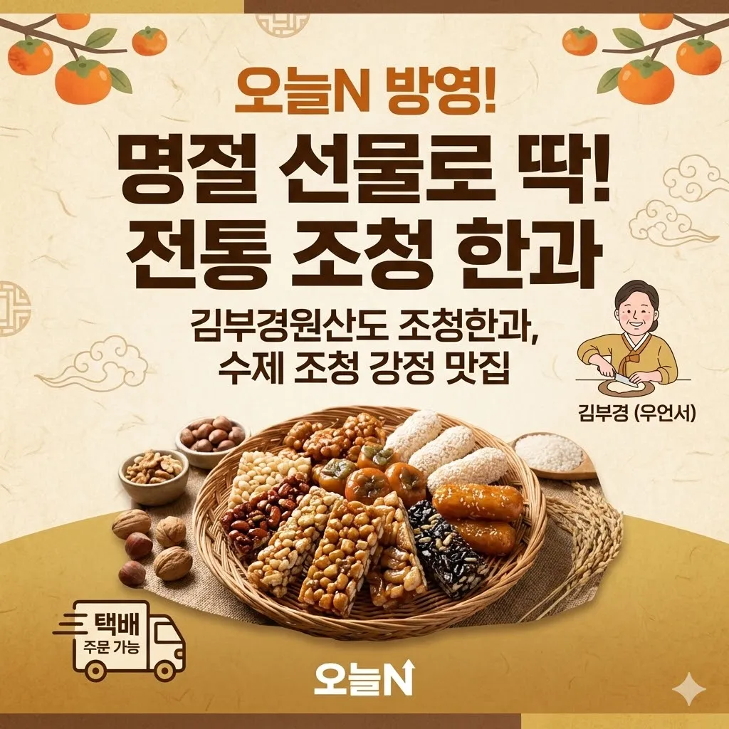 오늘N 수제 조청한과 강정 전통 조청 맛집방영 김부경원산도조청한과 택배 주문 방법, 명절 선물로 딱인 보령 한과 추천