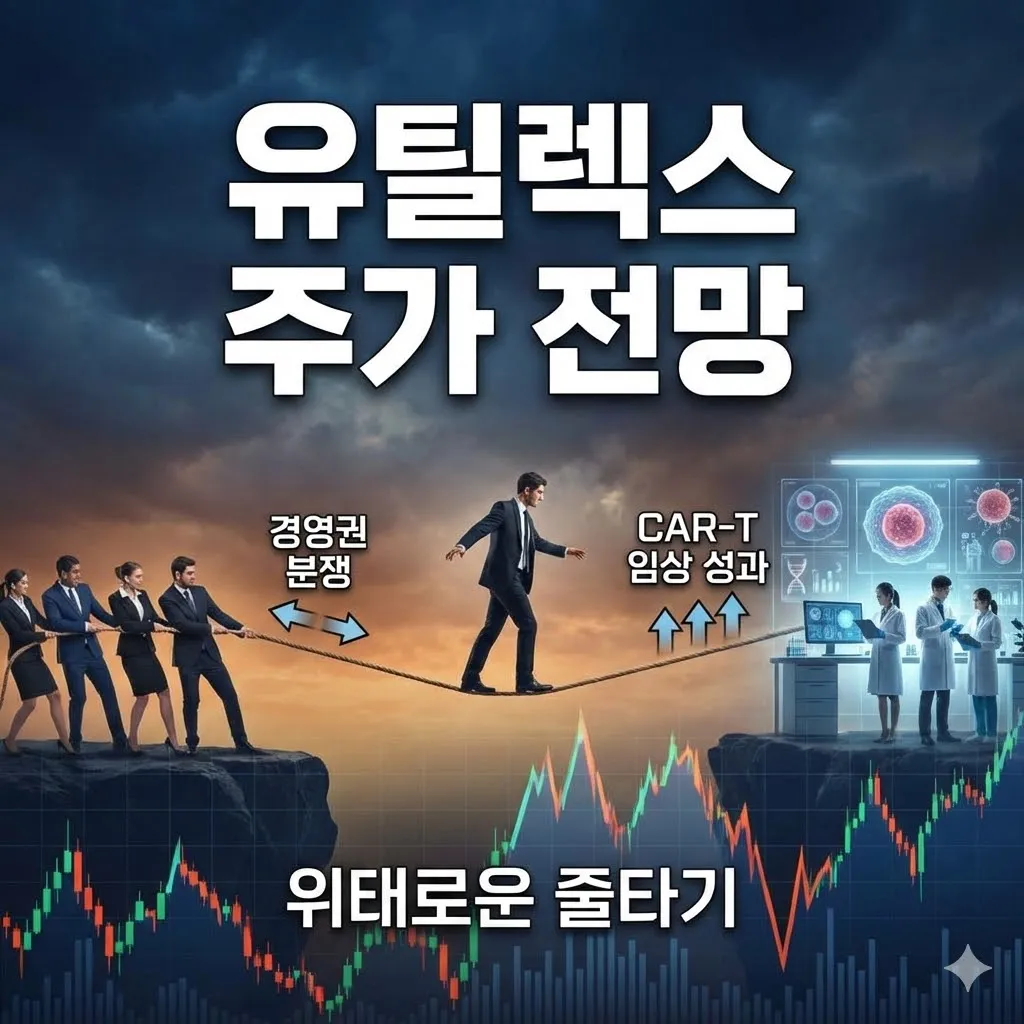 유틸렉스 주가 전망, 경영권 분쟁과 CAR-T 임상 성과 사이의 위태로운 줄타기