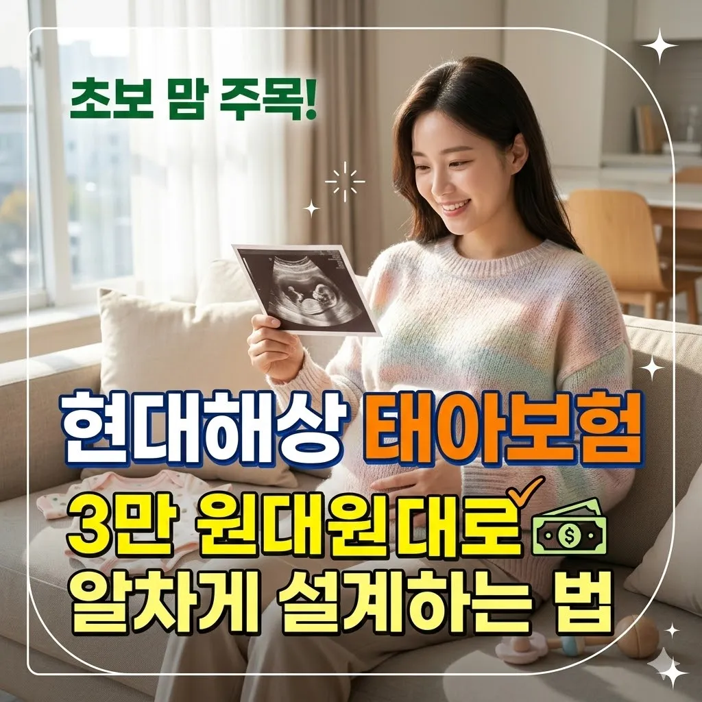 초보 맘 주목! 현대해상 태아보험료 3만 원대로 알차게 설계하는 법