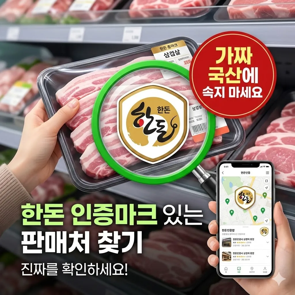 "가짜 국산에 속지 마세요" 한돈 인증마크 있는 판매처 찾기