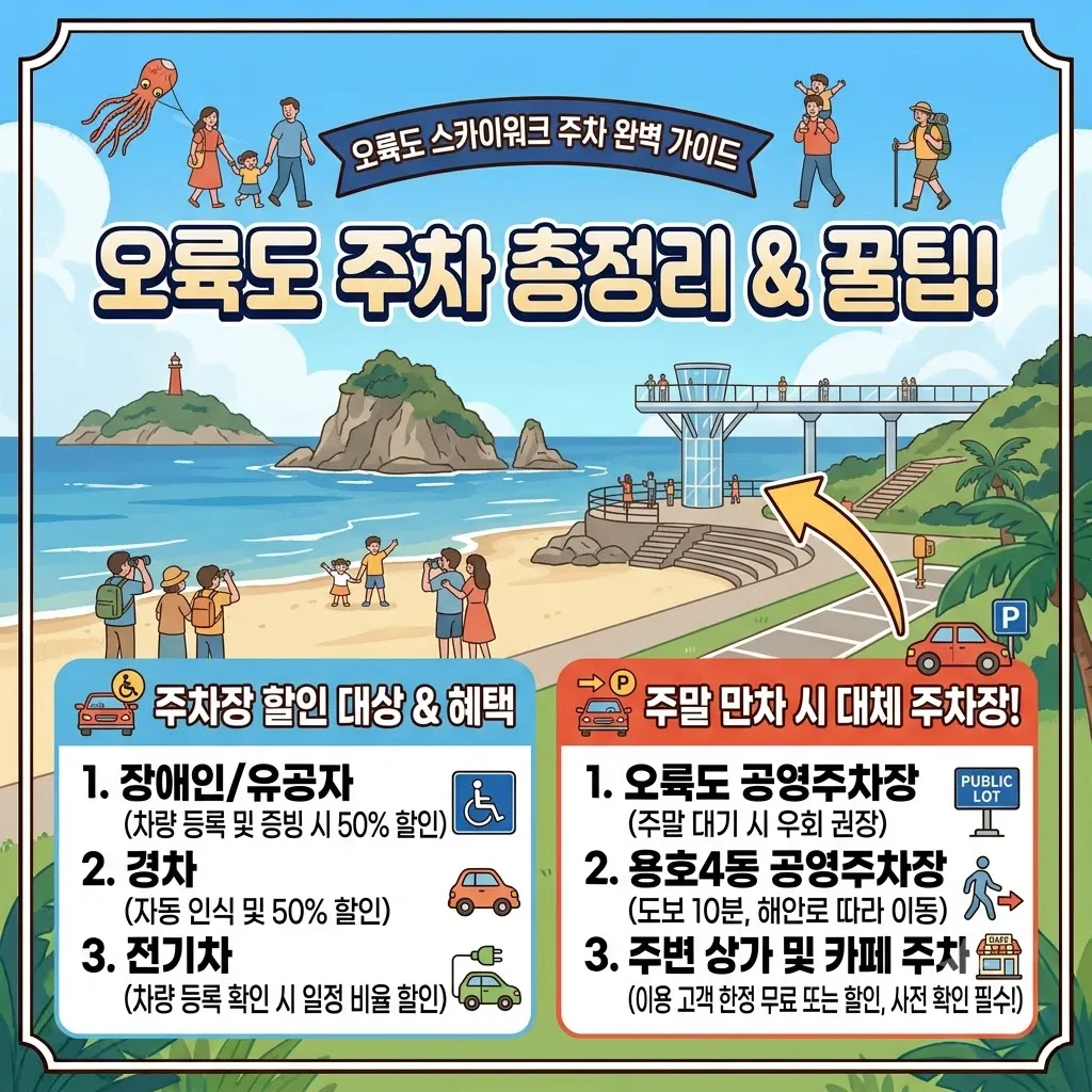 오륙도 스카이워크 주차장 할인 대상부터 주말 만차 시 대체 주차장 완벽 총정리